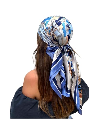 Floerns Women's Lightweight Satin Square Headscarf Silk Sleeping Hair Wrapping Scarves