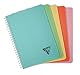 Clairefontaine 327546C - Spiralbuch Kladde Linicolor Essence, DIN A5 14,8x21 cm, 90 Blatt liniert, 90g, Einband aus PP, farbig sortiert, 1 Stück