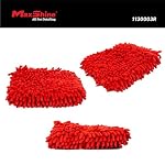 Maxshine Universal Red Chenille Microfiber Wash Pad – Professional High-Efficiency Car Wash Pad & Mitt Alternative – Scratch-Free Microfiber Cleaning Pad for Cars, Trucks, SUVs, Boats & RVs - Image 3