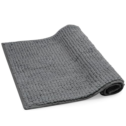 Jokureao Chenille Badematte rutschfest, 40x60cm Weich Badezimmerteppich,...