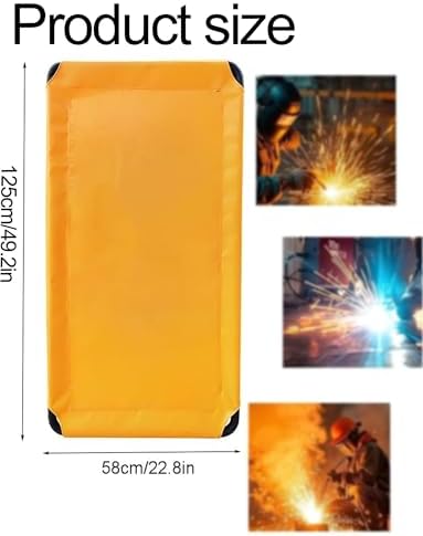 Portable Flame Retardant Welding Screen Panels with Frame - 1pcs 180cm/70.8in, Ideal for Workshop & Garage Safety Protection