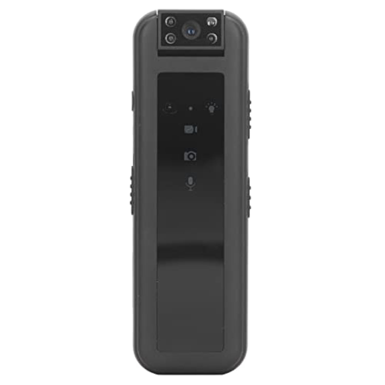 Videoregistratore Mini Body Camera, Body Cam Indossabile con Visione Notturna, Videocamera Tascabile HD 1080P con Clip Spia LED, Mini Body Camera per Casa All'aperto