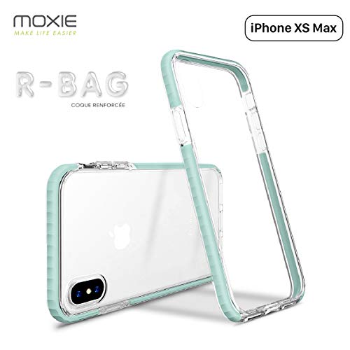 Moxie - Carcasa para iPhone XS MAX [R-Bag] u0096 Carcasa de Silicona Transparente antigolpes y antiarañazos para iPhone XS MAX u0096 Menta