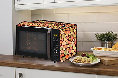 Image of Stylista Microwave Oven Cover for LG 32 L Convection MJ3286BRUS Abstract Pattern Multi Color