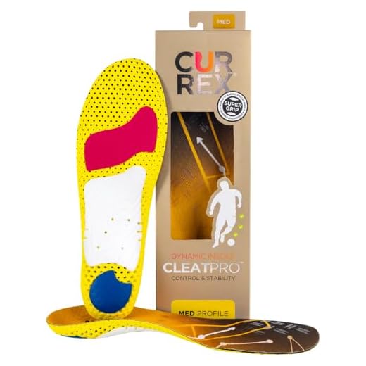 CURREX CleatPro Sohle Med Profile. Deine neue Dimension des Fußballs. Performance Einlegesohle für Fußball- oder Stollen-Schuhe. Gr EU 42-44 (L)