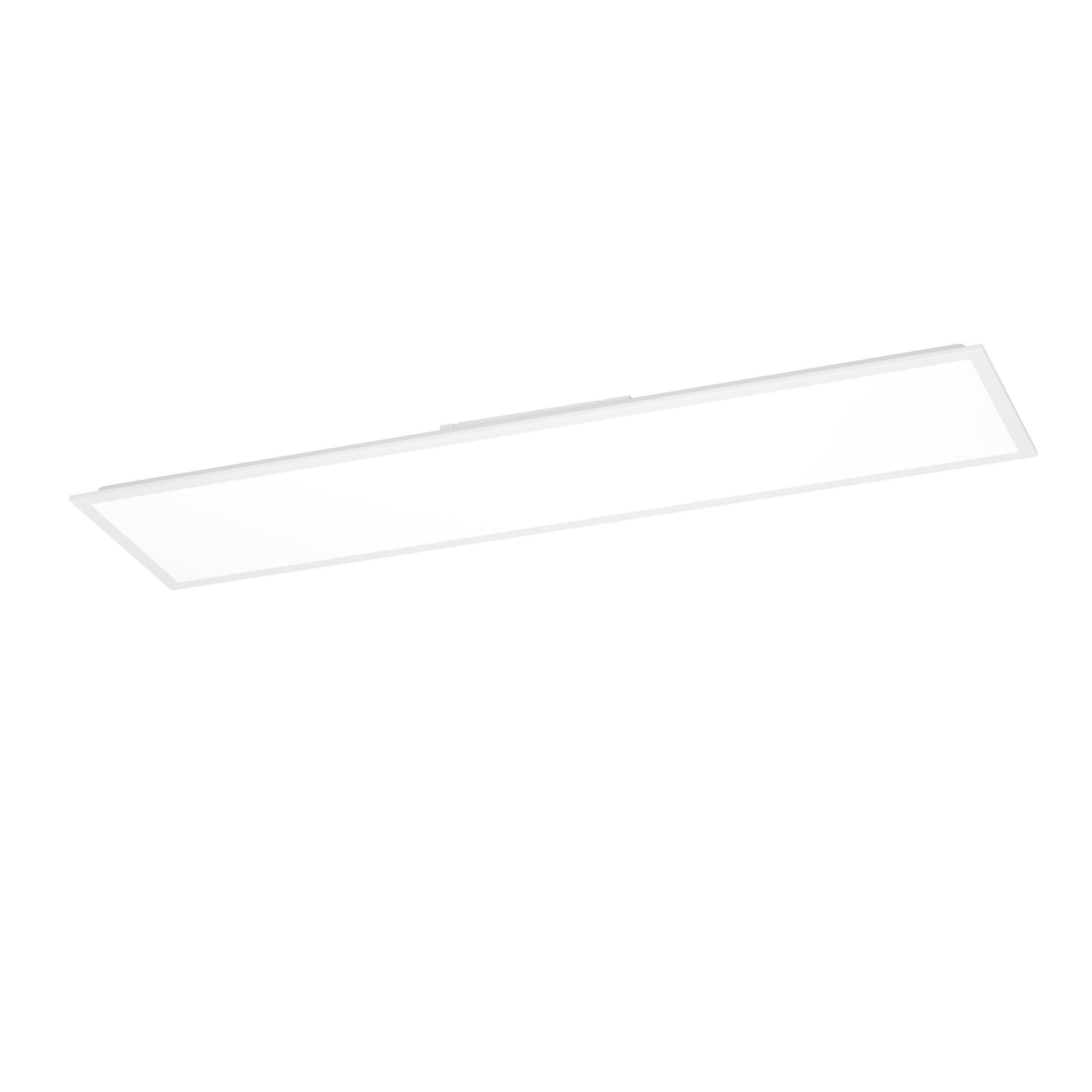 EGLO LED Panel Moradillo-R, Deckenleuchte flach mit Fernbedienung | Deckenpanel aus weißem Metall und Kunststoff, Deckenlampe dimmbar, warmweiß-kaltweiß, 30 x 120 cm