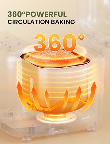Bread Maker, 2.2LB 16-in-1 Bread Machine, Automatic Bread Maker Machine with Nonstick Ceramic Pan & 15H Timer & 1H Keep Warm for Beginner, Breadmaker with Gluten-Free, French, Yogurt, Recipe image 4