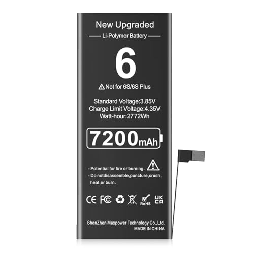 Shenmz [7200Mah] Battery For Iphone 6 thumb #1