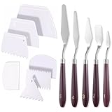 12 Pcs Cake Spatula Icing Espatulas Para Reposteria Scraper Smoother Frosting Tools Fondant Off Set Spatulas For Decorating Cakes Knife Pastry For Cake Decorating, Pastry & Baking