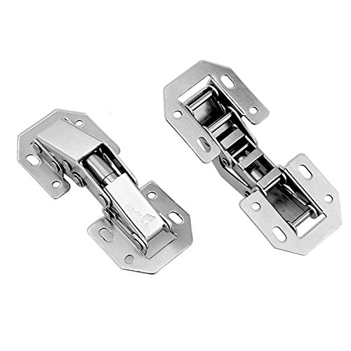Hettich Screw on Hinge with Spring 90 Degree Hinges Without Cup Drilling Kitchen Cabinet Cupboard Door Steel Hinge for Full Overlay and Inset Doors Germany Brand Pack of 2 - Image 2