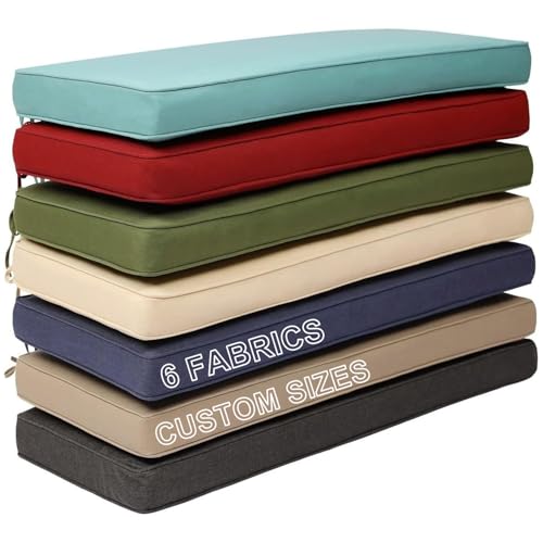 WLXFF Cojines Banco TamañO Personalizado, Lavable Cojines para Banco, Impermeable Colchoneta Banco Jardin, Antideslizante Cojin Banco Interior, para Muebles Patio Exterior, Interior