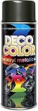 DECO COLOR METALLIC GLITTER SPRAY PAINT 400ml UNIQUE METALIZED EFFECT DIY BIKE MOTO CRAFT ART (black)