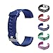 AGZHU Ersatzbänder, verstellbare Riemen, buntes Uhrenarmband, Zubehör, Ersatzriemen, Fitness-Tracker für ID115Plus HR Smartwatch, blau, Einheitsgröße