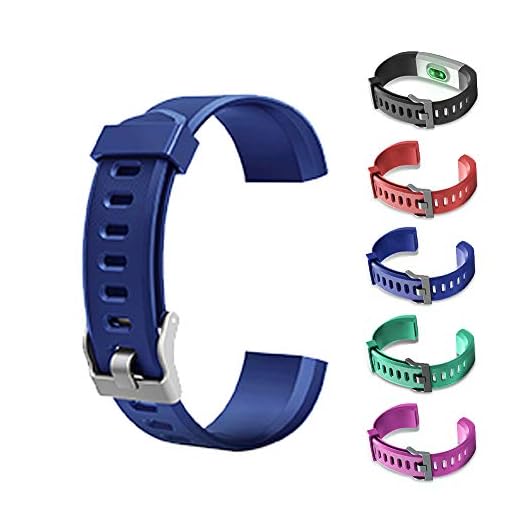 AGZHU Ersatzbänder, verstellbare Riemen, buntes Uhrenarmband, Zubehör, Ersatzriemen, Fitness-Tracker für ID115Plus HR Smartwatch, blau, Einheitsgröße