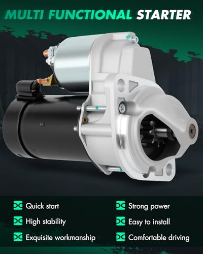 Image of SCITOO Starter Motor fit for Lombardini For DIESEL ENGINE LDW SERIES LDW1204 LDW1204T LDW502 LDW602 Replacement Starter 19670