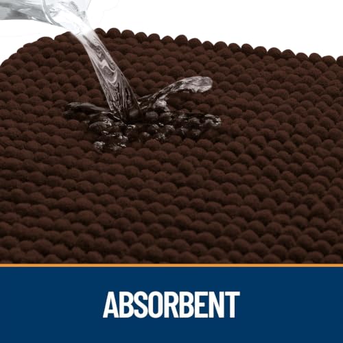 Image of OLANLY Dog Door Mat for Muddy Paws 40x32, Absorbent Chenille Mud Doormat