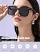 Intelligente Brille für Herren Damen Bluetooth 5.4 Audio Sonnenbrille mit Mikrofon Lautsprecher Freisprech Anrufe Klangbrille Musik Drahtlose Audiobrille für Outdoor Radfahren Laufen Einkaufen