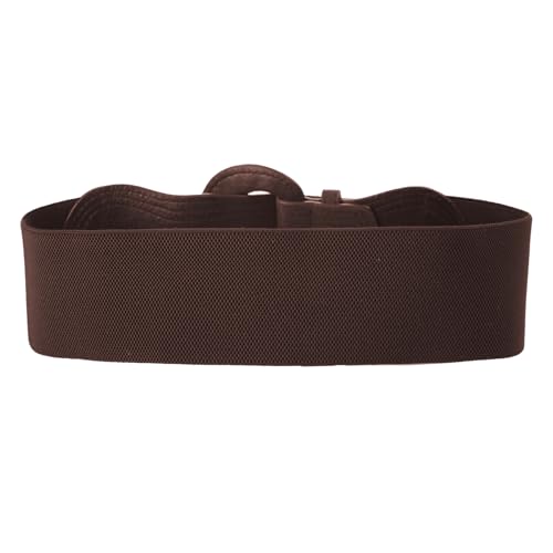 GRACE KARIN Women Wide Elastic Waist Belts Vintage Stretchy Suede Dress Belt3