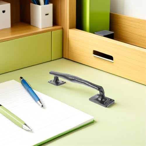 Poignée de porte en fer forgé noire : la solution robuste pour vos portes lourdes - 8