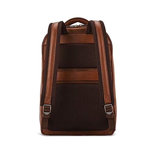 Samsonite Classic Leather Backpack, Cognac, One Size #TOP1