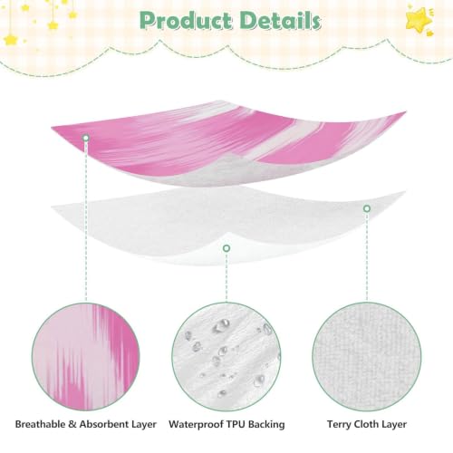Drap imperméable berceau rose pour des nuits calmes et au sec