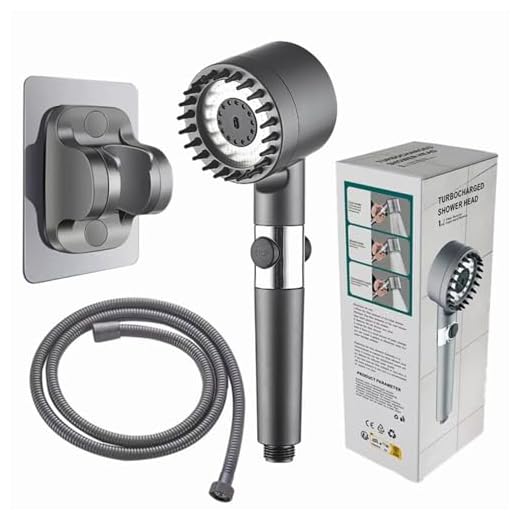 Generic Conjunto de chuveiro e mangueira para trailer, 5 modos de pulverização, cabeça de chuveiro portátil de alta pressão com economia de água para trailer, trailer de viagem, motorhome com