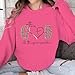 ROSSOSSOR With God All Things Are Possible Graphic Oversized Sweatshirts Women Christian Sweatshirt Crewneck Pullovers Tops(M, Watermelon Red)
