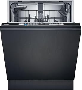 Siemens SX61IX14TE, iQ100 Smarter Geschirrspüler, Vollintegrierte Spülmaschine, XXL, 60 cm, info Light, Leiser iQdrive Motor, Automatik- und hygienePlus Programme, varioSpeed, aquaStop