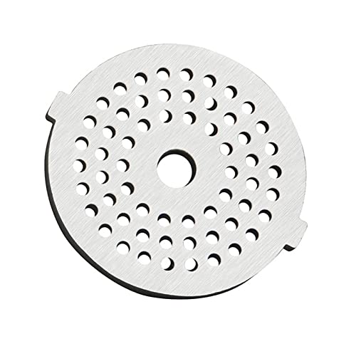 JUSTHAI 6pcs 5# Amoladora de Carne de Acero Inoxidable de Acero Inoxidable Placa de la Placa de la Placa de la trituradora de la Cuchilla for la máquina de la máquina de la Amoladora de la Carne del Cover