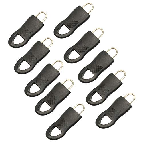 Fermeture Eclair, 10 pièces Remplacement de Fermeture à Glissière, Curseurs de Fermeture Éclair Zipper en Alliage Taille # 5/8, Kit de Réparation de Fermeture à Glissière Universelle Cover