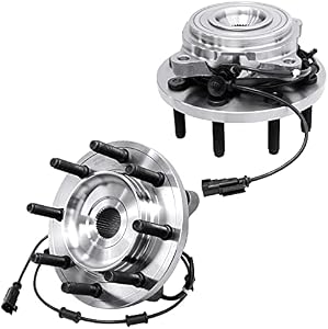 Detroit Axle - 4WD Front Left & Right Side Wheel Hub & Bearing Assemblies Replacement for Ram 2500 3500