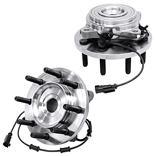 Image of Detroit Axle - 4WD Front Wheel Bearing Hub for Dodge Ram 2500 3500, Hub Bearing 2009-2011 Ram 2500 3500 Replacement Wheel Bearing and Hub Assembly Set, Pair Hubs