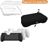Paquete de accesorios para consola de juegos portátil TEHAOUU compatible con AYN THOR, agarre con estuche de transporte, carcasa de TPU, bolsa suave y cordón (Gris) por TEHAOUU 4