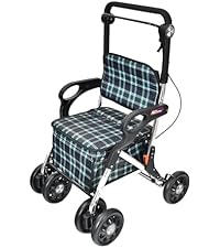 Amazon | Fkstyle【座れる歩行器】シルバーカー 軽量 折りたたみ