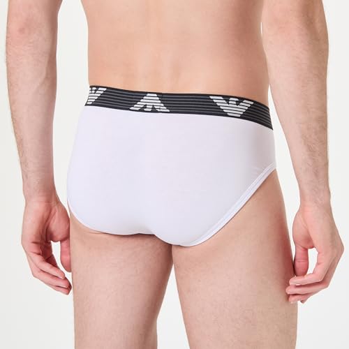 Emporio Armani Men's Textured Logo Band Brief3