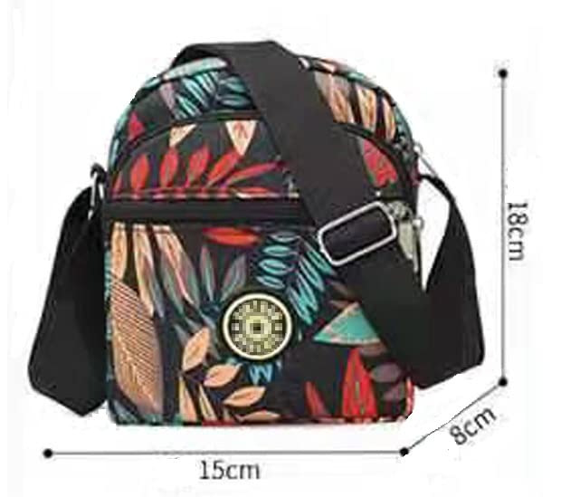 Image of MOMISY Women Mobile Messenger cellphone Bag Ladies Nylon Shoulder Cross Body Long Strap for College, Outing, Travelling, Work