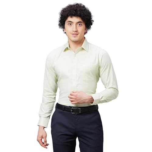 Image of Raymond Slim Fit Self Design Dark Maroon Shirt