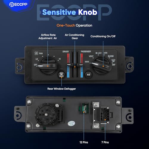 Image of ‎ECCPP Climate Control Module for Buick fit Century 1997-2005 3.1L 599199