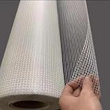 Fiberglas-Trockenbau-Fugennetz-Rolle, leichte Rissverhinderung und Beton-Reparatur, 100 m x 0,3 cm, ideal für Stuckwände, weiße Glasfaser-Lösung