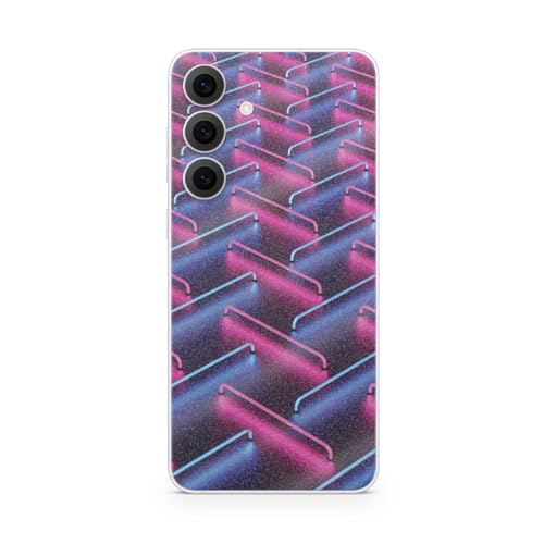 Glossy Glitter Phone Skin Compatible with Samsung Galaxy S25 FE - Neon Diamond - Premium 3M Vinyl Protective Wrap Decal Cover - Easy to Apply | Crafted in The USA by MightySkins