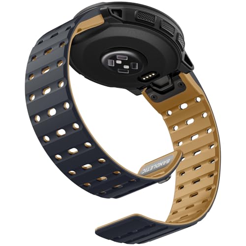 Bandletic Compatible with Garmin Fenix 8 47mm Band Magnetic Quick Fit 22mm Watch Strap for Instinct E&3 45mm/2/Fenix E/8 47mm/7/6/5/Forerunner 965/955/Epix 2/Approach S70 47mm/Tactix&Quatix 8-47mm