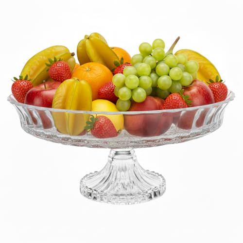 Fruteira de Vidro Ladh Home Daisy