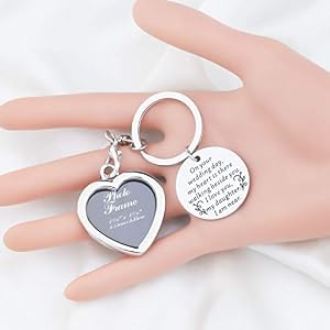 PLITI Bridal Photo Charm Remembrance Bouquet Charm for MomDad