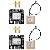 AOICRIE 2pcs GT-U7 GPS Module Navigation Satellite Positioning GPS Receiver Compatible with NEO-6M 51 Microcontroller STM32 R3+ IPEX Active GPS Antenna for Raspberry Pi Drone Flight