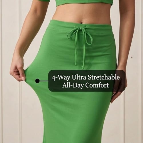 Image of Women's Saree Shapewear - Slim Fit Stretchable Petticoat for Sarees | Comfortable Waistband | Body Shaping Underskirt