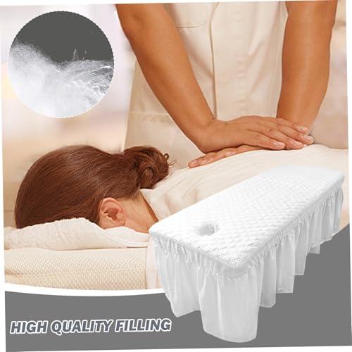 Funda para cama de masaje suave y agradable para la piel con orificio para camilla de salón 5