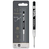 PARKER 1950344 Ballpoint Gel Refill Black Medium Blister