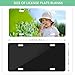 nomiou 4PCS Blank Metal Automotive License Plate Plates Tag for Custom Design Work (Black)
