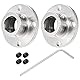 sourcing map 2 Stück Flanschkupplung Verbinder Wellenachsenbeschläge 12mm für DIY RC Modellmotoren mit 4 Stück Befestigungsschraube 1 Stück M2 Sechskantschlüssel