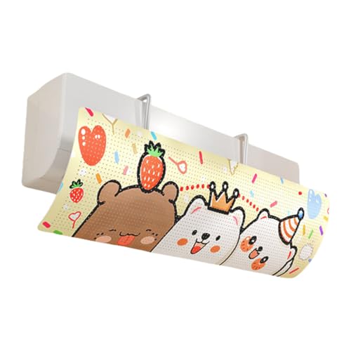 Dcaknri Deflectores de viento transpirables para el hogar u oficina, habitación de bebé, desviador ajustable para aire acondicionado